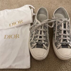 Dior Gray and White Sneakers